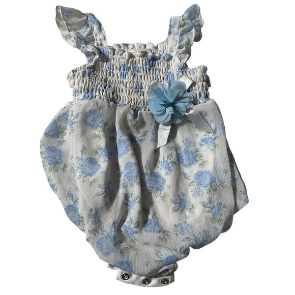 Duck Duck Goose baby girls floral romper size 12 months - Picture 1 of 4